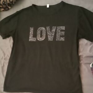 Cute 🥰 Bling Love Tee